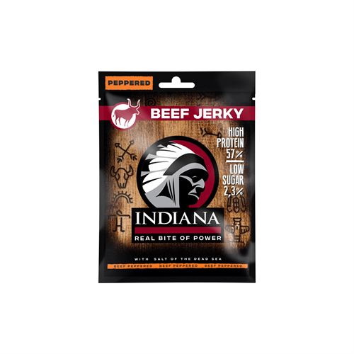 Indiana Beef Jerky Peppered 25G