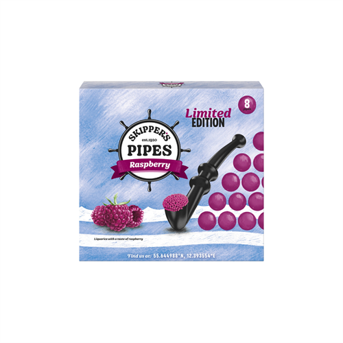 Skipper´s Pipes 8-Pack Raspberry 136g