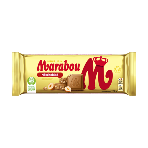 Marabou Nötchoklad (Hasselnötter) 170g